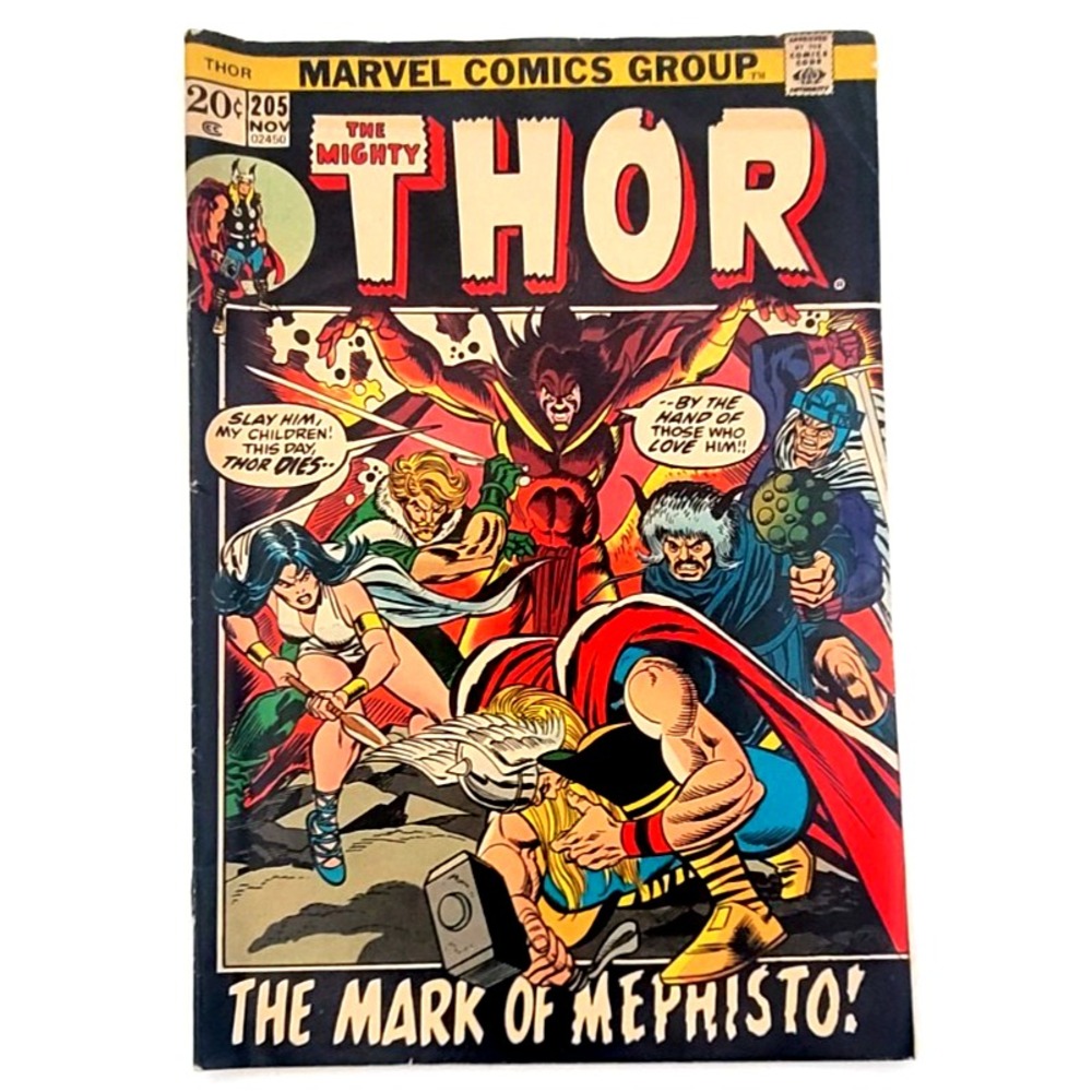 THOR #205 (1972) /VF/ MEPHISTO APPEARANCE BRONZE‎ AGE MARVEL